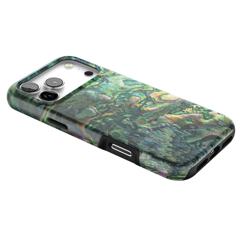 Green Abalone Shell Tough Phone Case for iPhone 17 Pro Max (Feat)