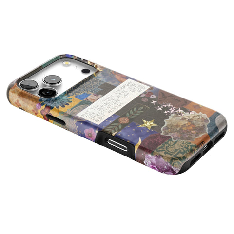 Whimsy Quote Collage Tough Phone Case for iPhone 17 Pro Max (Feat)