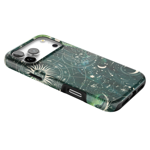 Green Marble Zodiac Tough Phone Case for iPhone 17 Pro Max (Feat)