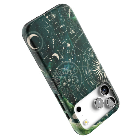 Green Marble Zodiac Tough Phone Case for iPhone 17 Pro Max (Feat)