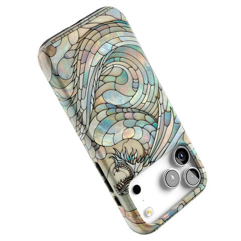 Year of the Dragon Stained Glass Illusion Tough Phone Case for iPhone 17 Pro Max (Feat)
