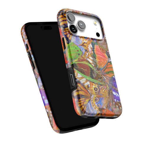 Trippy Butterfly Wings Tough Phone Case for iPhone 17 Pro Max (Feat)