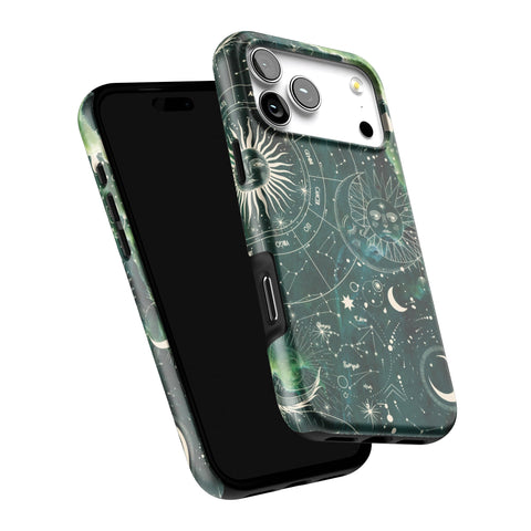Green Marble Zodiac Tough Phone Case for iPhone 17 Pro Max (Feat)