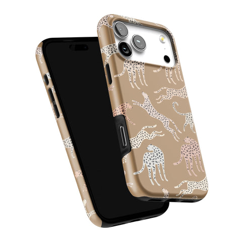 Trendy Cheetah Print Tough Phone Case for iPhone 17 Pro Max (Feat)