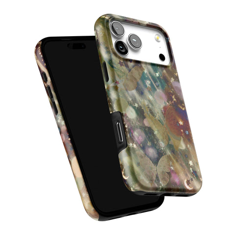 Y2K Whimsigoth Abstract Art Tough Phone Case for iPhone 17 Pro Max (Feat)