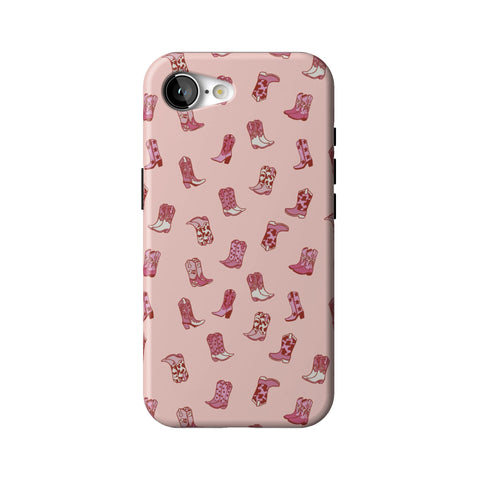 Pink Cowgirl Boots Tough Phone Case for iPhone 17e