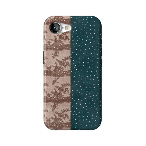 Lace & Tiny Dots Split Tough Phone Case for iPhone 17e
