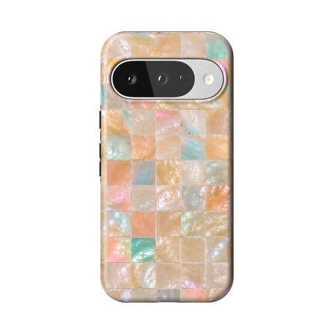 Peach Sorbet Tile Print Tough Phone Case for Pixel 10
