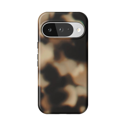 Creamy Tortoise Shell Tough Phone Case for Pixel 10