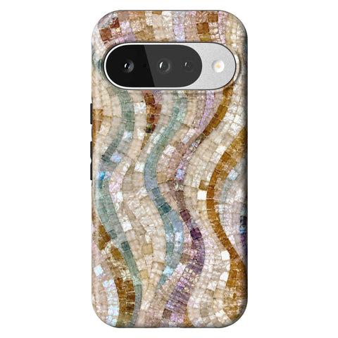 Seashell Mosaic Print Tough Phone Case for Pixel 10