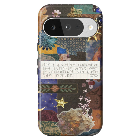 Whimsy Quote Collage Tough Phone Case for Pixel 10