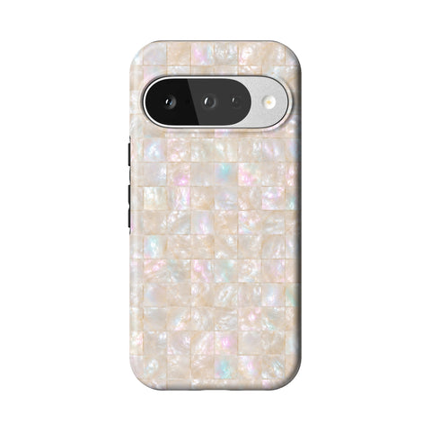 Opal Mother of Pearl Tile Print Tough Phone Case for Pixel 10