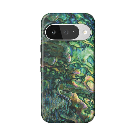Green Abalone Shell Tough Phone Case for Pixel 10