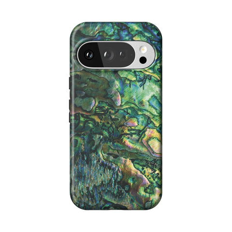 Green Abalone Shell Tough Phone Case for Pixel 10 Pro