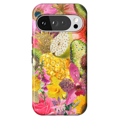 Tropical Fruit Floral Tough Phone Case for Pixel 10 Pro
