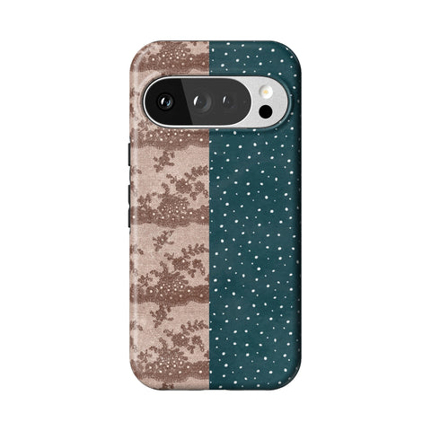 Lace & Tiny Dots Split Tough Phone Case for Pixel 10 Pro