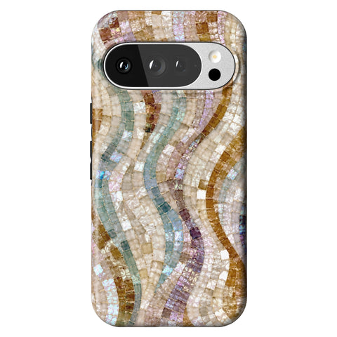 Seashell Mosaic Print Tough Phone Case for Pixel 10 Pro