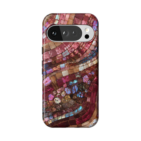 Garnet Stained Glass Print Tough Phone Case for Pixel 10 Pro
