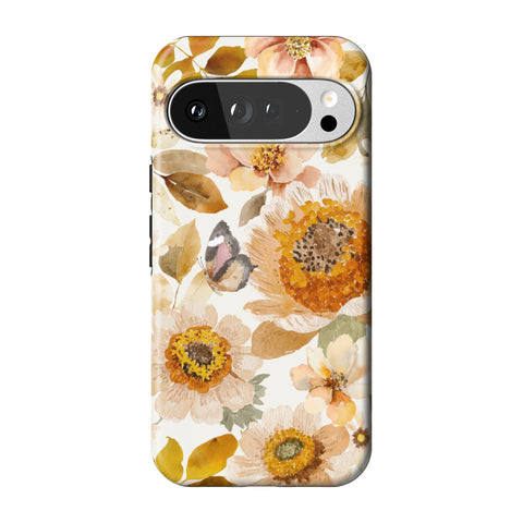 Rustic Boho Floral Tough Phone Case for Pixel 10 Pro XL