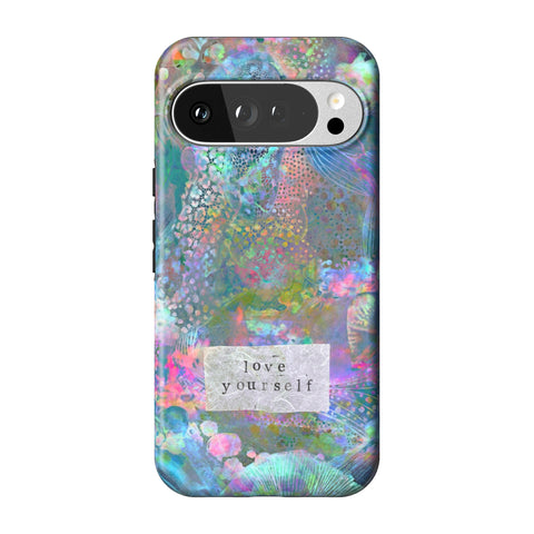 Love Yourself Pastel Abstract Art Tough Phone Case for Pixel 10 Pro XL