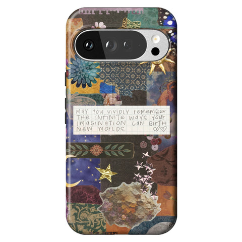 Whimsy Quote Collage Tough Phone Case for Pixel 10 Pro XL