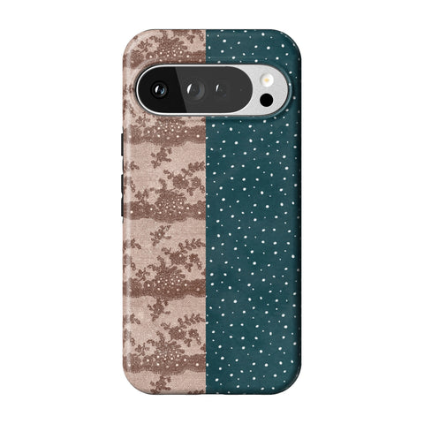 Lace & Tiny Dots Split Tough Phone Case for Pixel 10 Pro XL