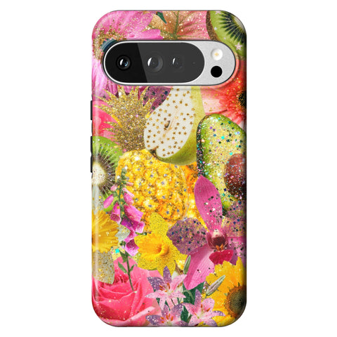 Tropical Fruit Floral Tough Phone Case for Pixel 10 Pro XL