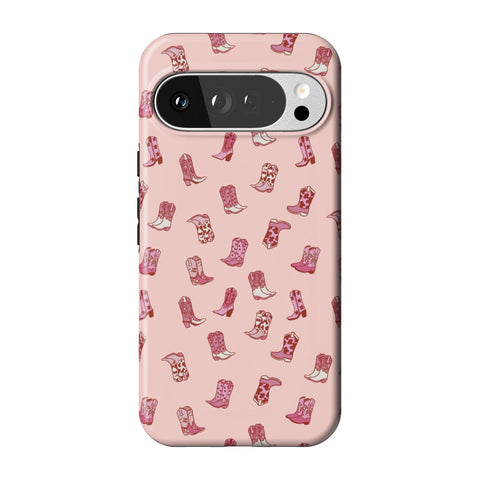Pink Cowgirl Boots Tough Phone Case for Pixel 10 Pro XL