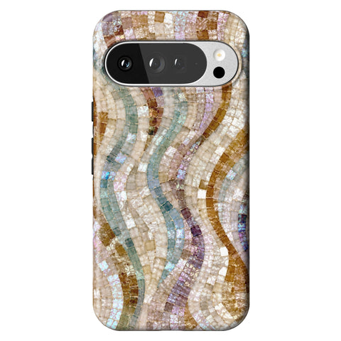 Seashell Mosaic Print Tough Phone Case for Pixel 10 Pro XL