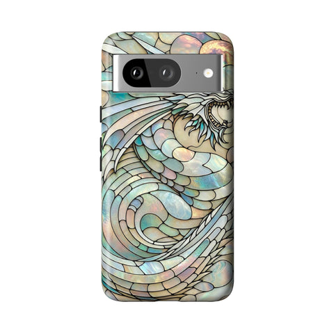 Year of the Dragon Stained Glass Illusion Tough Phone Case for Pixel 8