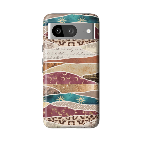 Boho Abstract Tough Phone Case for Pixel 8