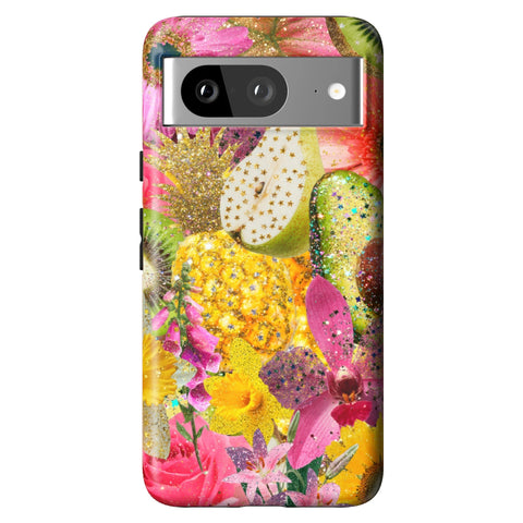 Tropical Fruit Floral Tough Phone Case for Pixel 8
