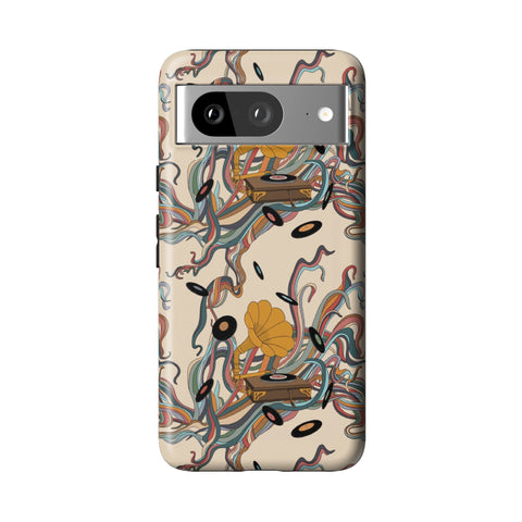 Art Nouveau Vinyl Record Player Tough Phone Case for Pixel 8