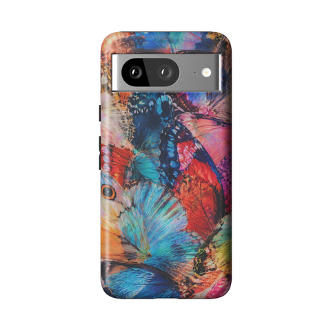 Colorful Butterfly Moth Wings Tough Phone Case for Pixel 8