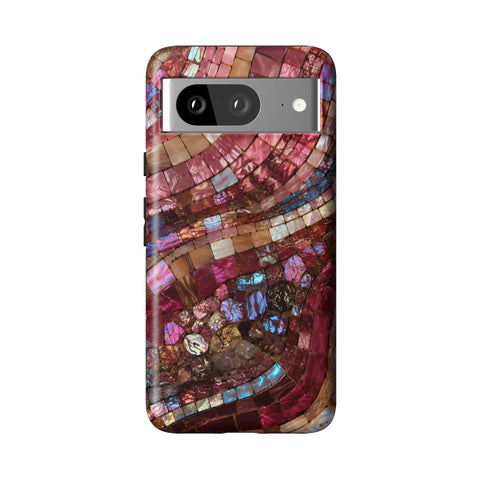 Garnet Stained Glass Print Tough Phone Case for Pixel 8