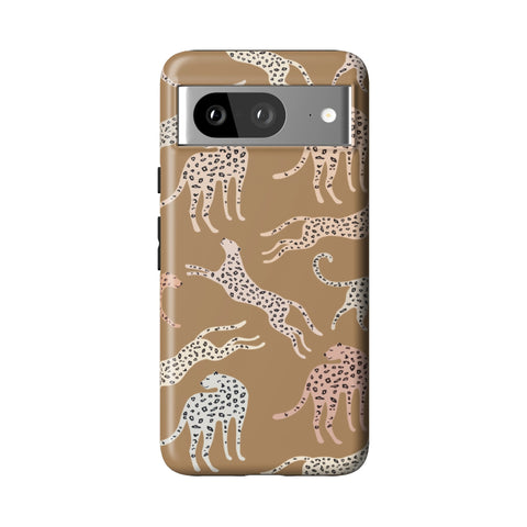 Trendy Cheetah Print Tough Phone Case for Pixel 8
