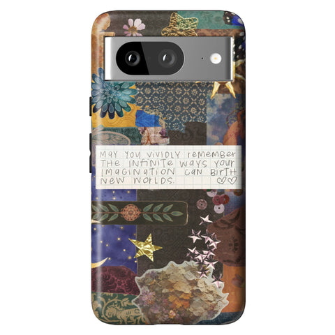 Whimsy Quote Collage Tough Phone Case for Pixel 8