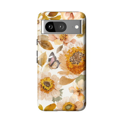 Rustic Boho Floral Tough Phone Case for Pixel 8