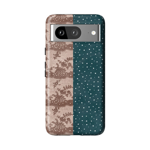Lace & Tiny Dots Split Tough Phone Case for Pixel 8