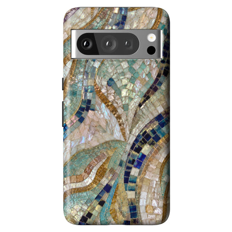 Sea Goddess Mosaic Print Tough Phone Case for Pixel 8 Pro
