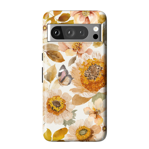 Rustic Boho Floral Tough Phone Case for Pixel 8 Pro