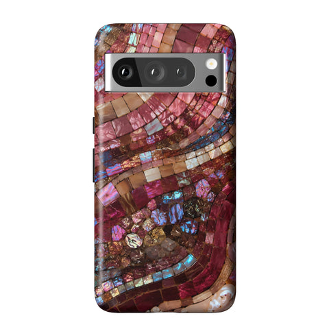 Garnet Stained Glass Print Tough Phone Case for Pixel 8 Pro