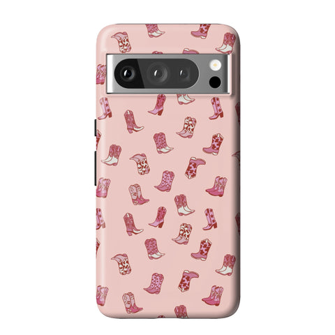 Pink Cowgirl Boots Tough Phone Case for Pixel 8 Pro