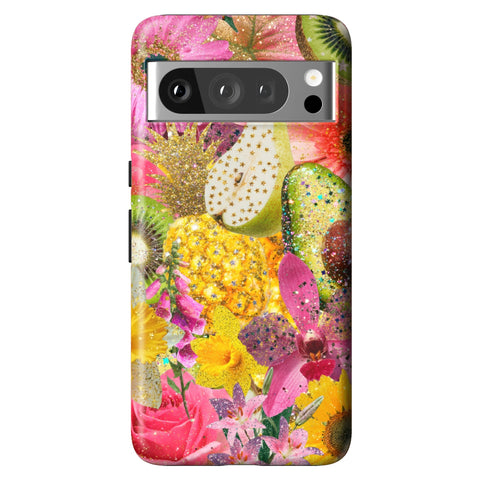 Tropical Fruit Floral Tough Phone Case for Pixel 8 Pro