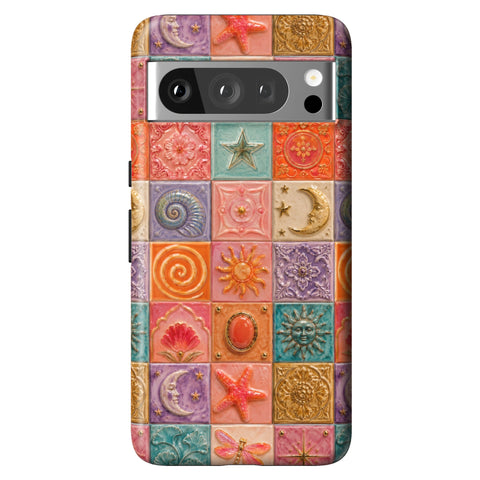 Nautical Whimsy Tiles Tough Phone Case for Pixel 8 Pro