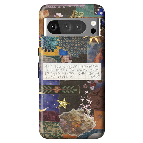 Whimsy Quote Collage Tough Phone Case for Pixel 8 Pro
