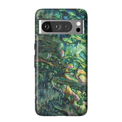 Green Abalone Shell Tough Phone Case for Pixel 8 Pro