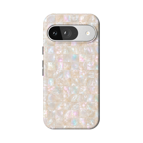 Opal Mother of Pearl Tile Print Tough Phone Case for Pixel 9