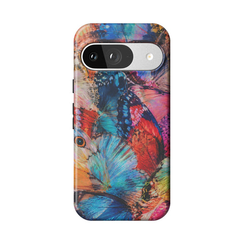 Colorful Butterfly Moth Wings Tough Phone Case for Pixel 9