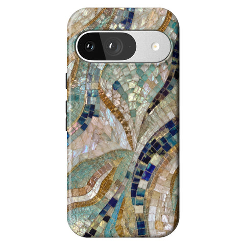 Sea Goddess Mosaic Print Tough Phone Case for Pixel 9